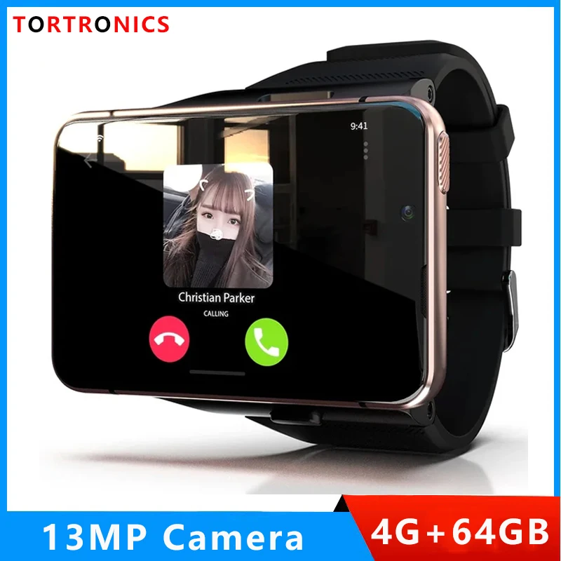 

Luxury 4G LET Smart Watch Detachable SIM Card 4GB RAM 64GB ROM 2300mAh Big Screen 2.88'' Dual Cameras WiFi GPS Sports SmartwatcH