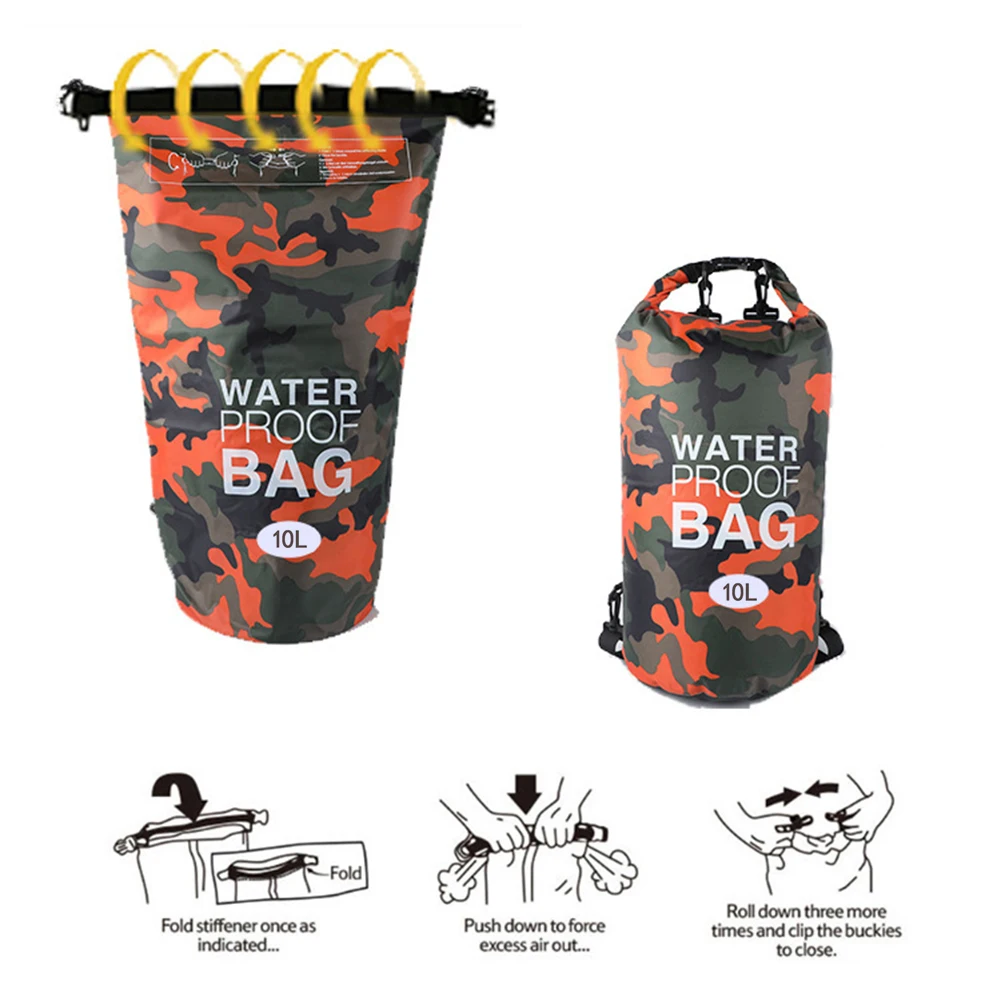 2L 5L 10L 20L Outdoor Dry Waterproof Bag Dry Bag Sack Waterproof Floating Gear Bags For Boating Fishing Rafting Swimming dry bag waterproof bag