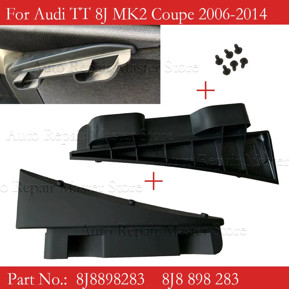 8J 8898283 2Pcs Auto Hinten Stamm Hutablage Regal Gepäck Abdeckung C-Säule Seite Halterung Reparatur Kit Für Audi TT 8J MK2 Coupe 2006-2014