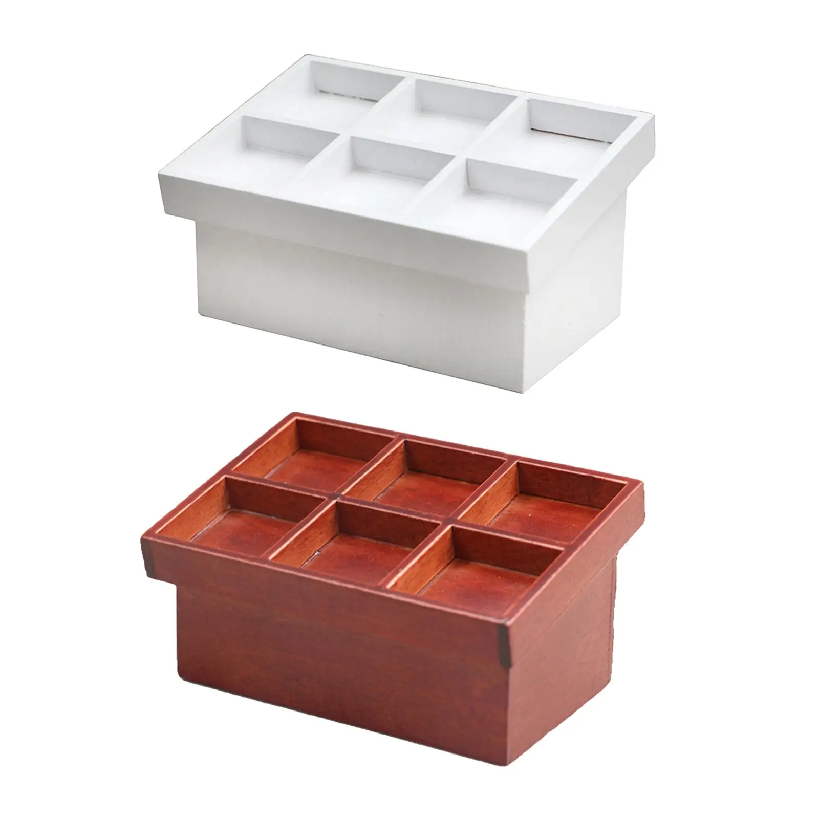 Lot De 2 étagères De Rangement Miniatures Pour Maison De Poupée – Plastique, 16x12x5 Cm – Meubles De Scène Et Organisation