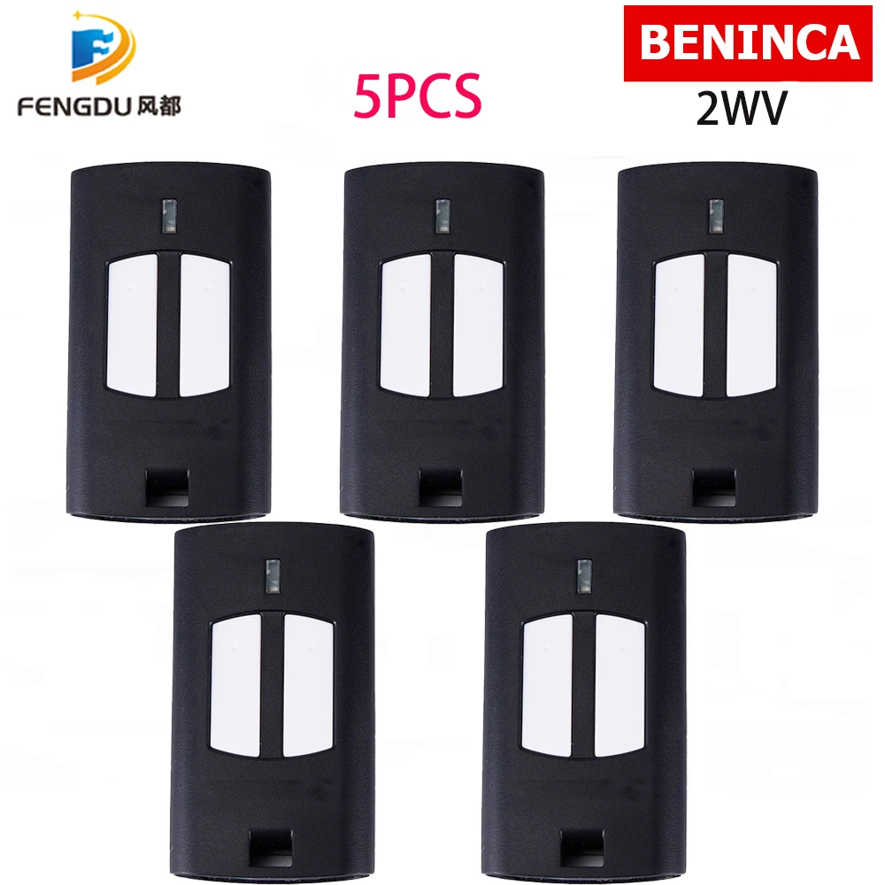 Beninca garage door remote control 433 92mhz rolling code 5pcs beninca