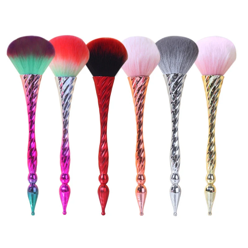 

1PCS Makeup Brush Blusher Brush Nail Art Brush Pretty Waist Designed Nail Dust Cleansing Soft Does Not Eat Brush Tool