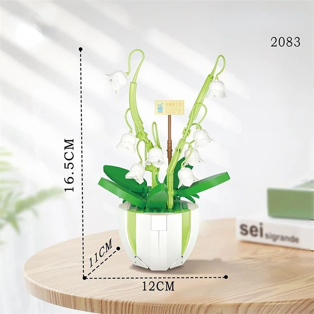 LOZ Flower Bouquet Building Blocks Kit DIY Flowers Block Toys Set Valentine's Day Rose Bricks Set Gift for Girls Friends adults - 287 PCS