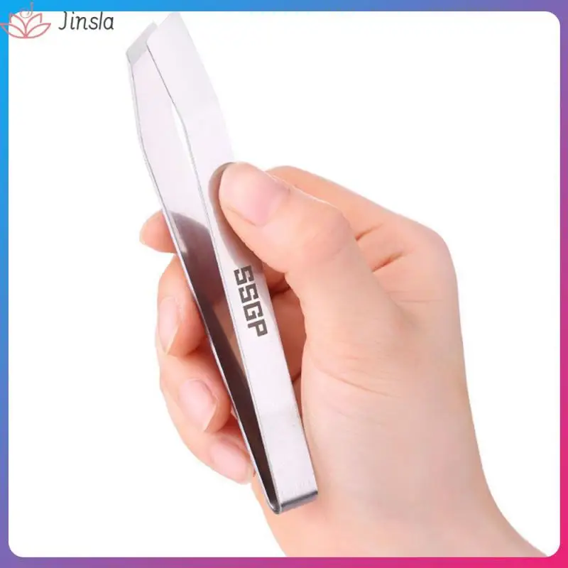 Pinzas Planas Y Inclinadas De Acero Inoxidable, Herramienta Para Quitar Huesos De Pescado (4,6 "), Utensilios De Cocina