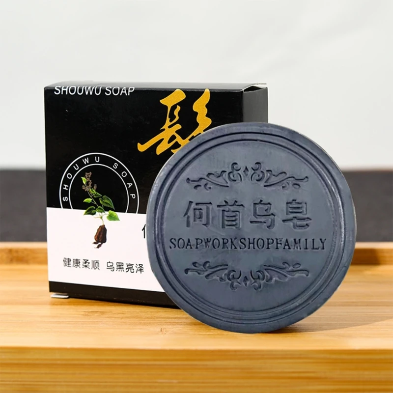 

Soap Hair Darkening Shampoo Bar Repair Gray White Hair-Color Dye Face Hair Body Shampoo Natural Organic Drop Shipping