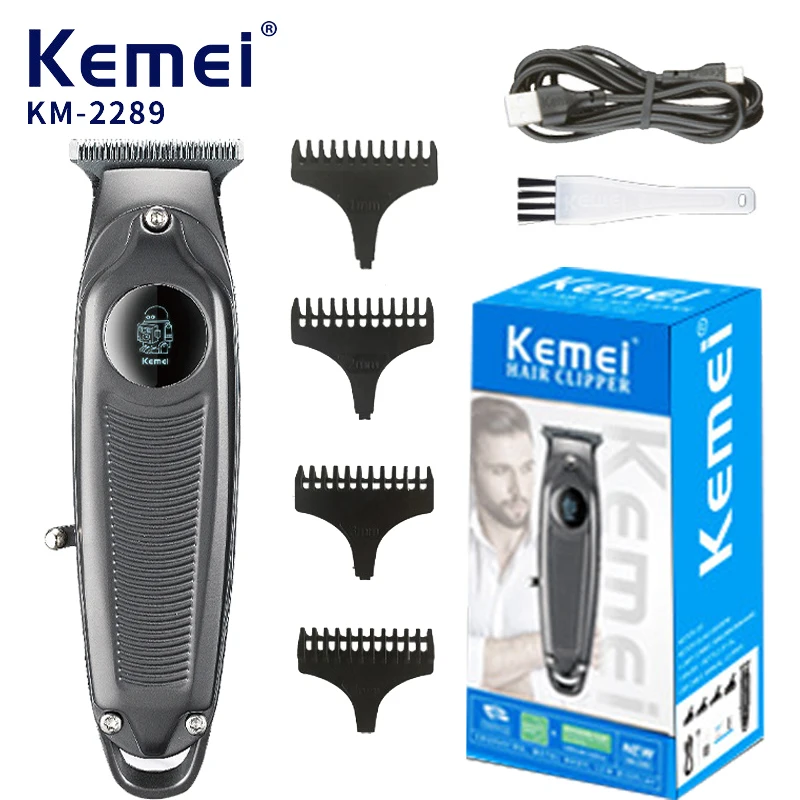 

KEMEI Mens Hair Clipper Cordless Hair Trimmer Hair Cutter Shaver Electric Barber Hair Cut Electric Stainless Shaver km-2289