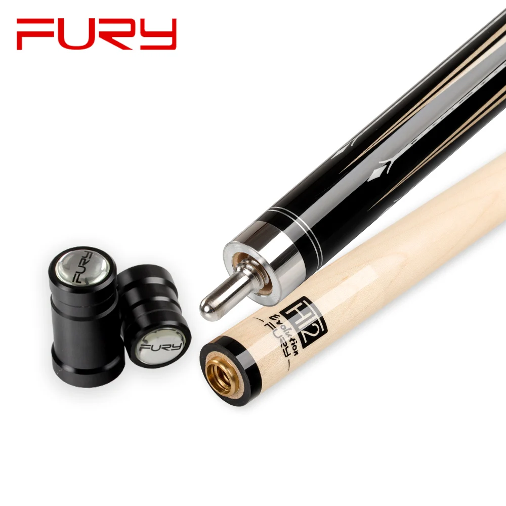 FURY DX-1/4 Pool Cue 12.5mm Tiger Tip HT2 Maple Shaft XTC