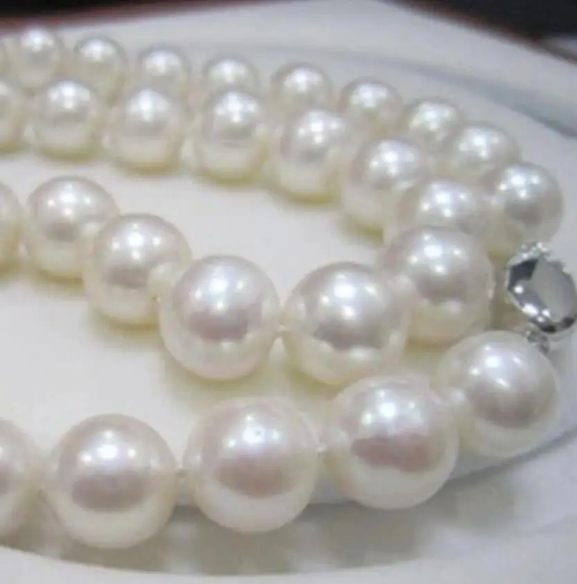 

10-11mm Natural White SOUTH SEA Pearls Necklace 18inch