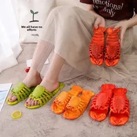 Summer Couple's Cartoon Shrimp Slippers For Men And Women Children's Beach Shoes PVC Sole Other Heel Type Chinese Mainland Origi