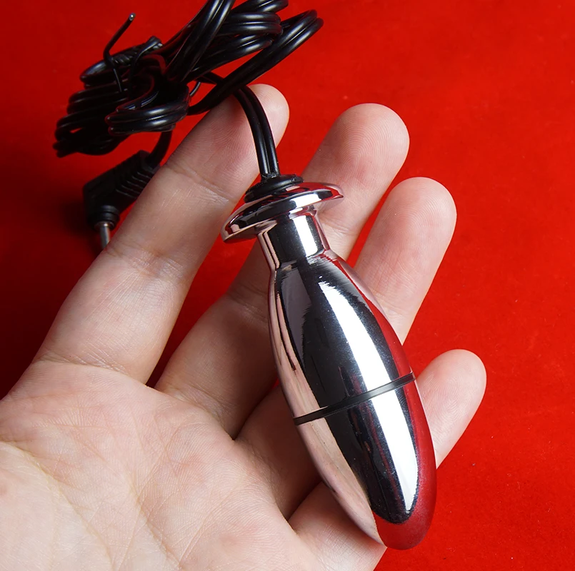 Bdsm Electro Shock Anal Butt Plug Jump Eggs Estim E-stim Dildo Vibrator Electrosex Electrostimulator Prostate Toys Electric Sex