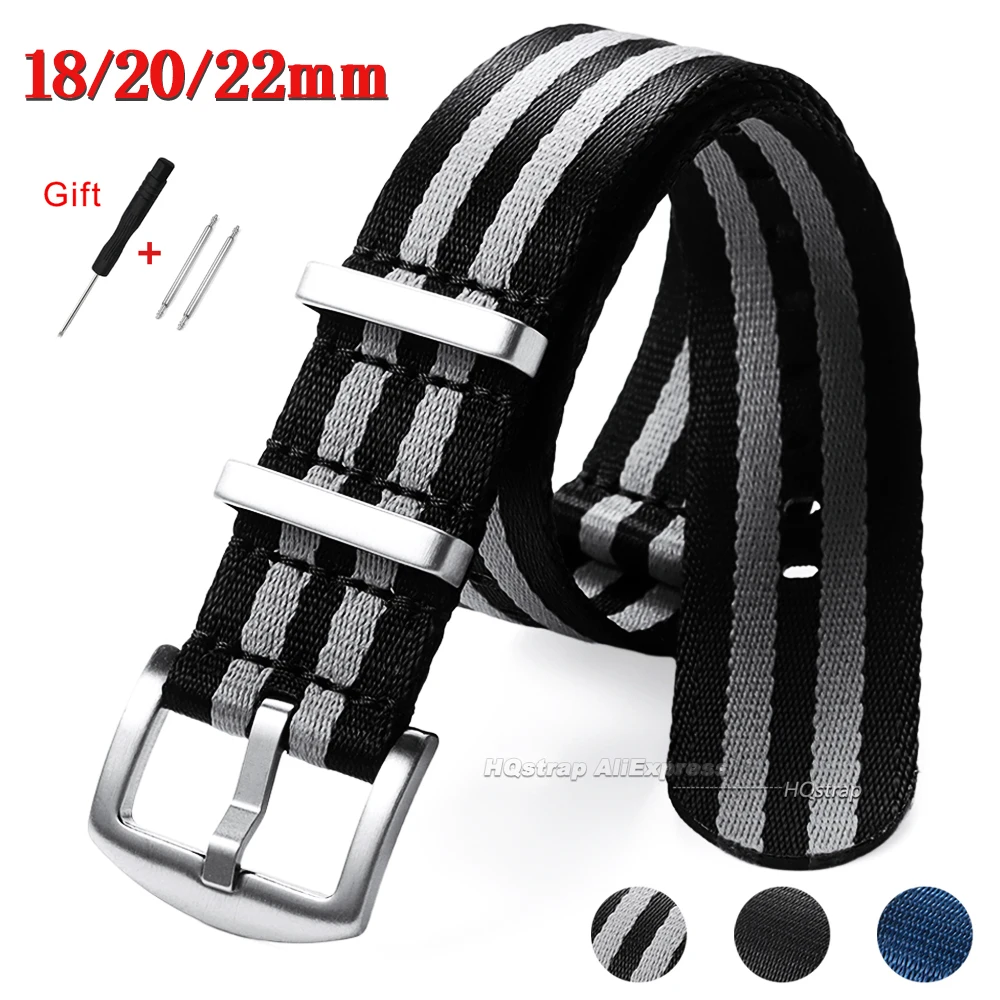 Enhanced Nylon Watch Strap - Universal Super Long Soft Wrist Band Replacement 33cm Bracelet