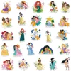 50PCS Disney Cute Cartoon Princess Stickers DIY Diary Laptop Luggage Skateboard Graffiti Decals Classic Toy 4