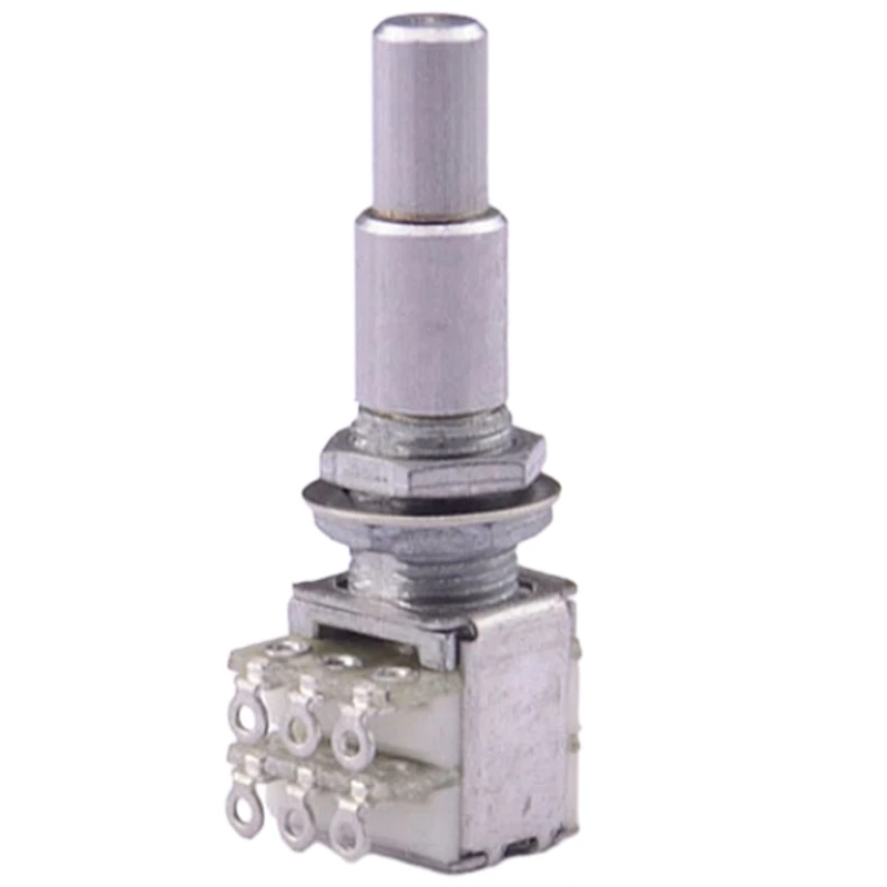 Guitar Bass Stacked Potentiometer B5K/B10K/B50K/B100K/B250K/B500K Stacked 1Pc