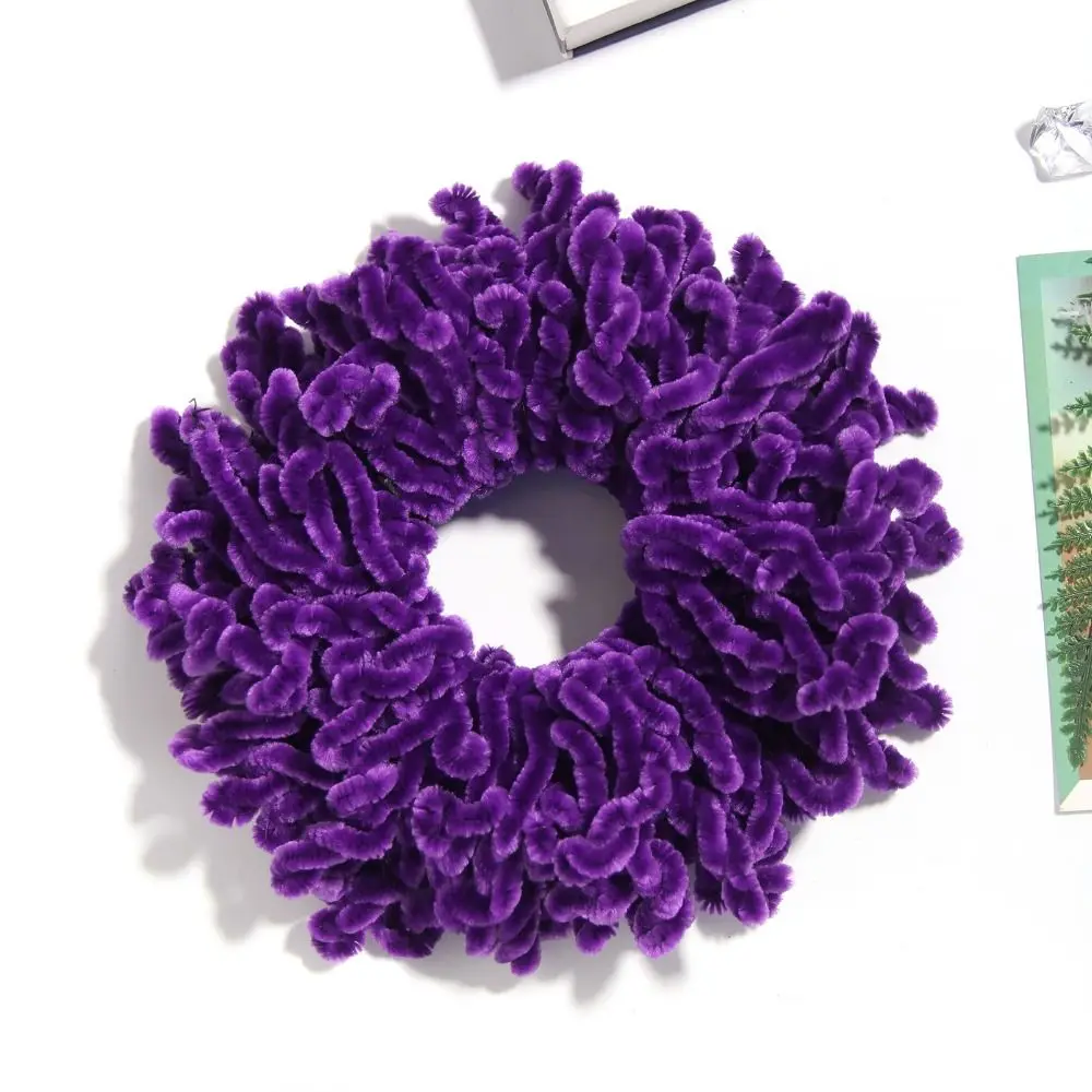 Elastische Samt Haars eil Ornament reine Farbe muslimische Kopf bedeckung Scrunchie Zubehör Krawatten Pferdes chwanz Haarband – Detail 9