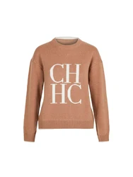 2024 Fashionable Women's Warm Knit Sweater Pullover - S (Khaki)