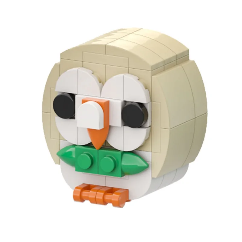 

Конструктор Pokemon Rowlet BRICKHEADZ, большие блоки, мини Экшн-фигурки, игрушки