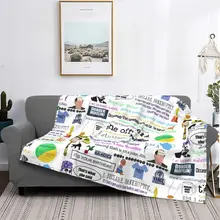

The Office Flannel Throw Blankets Funny Michael Scott Blanket for Bed Bedroom Lightweight Thin Plush Thin Quilt 09
