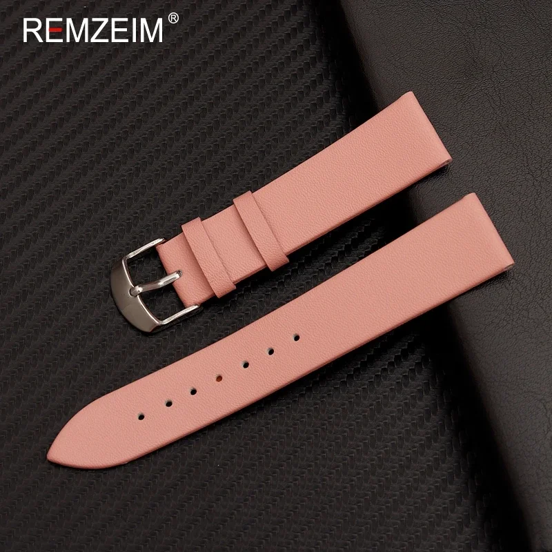 Cinturino Orologio In Pelle Unisex – Colori Bianco, Rosso, Rosa, Blu – Larghezze 12-22mm