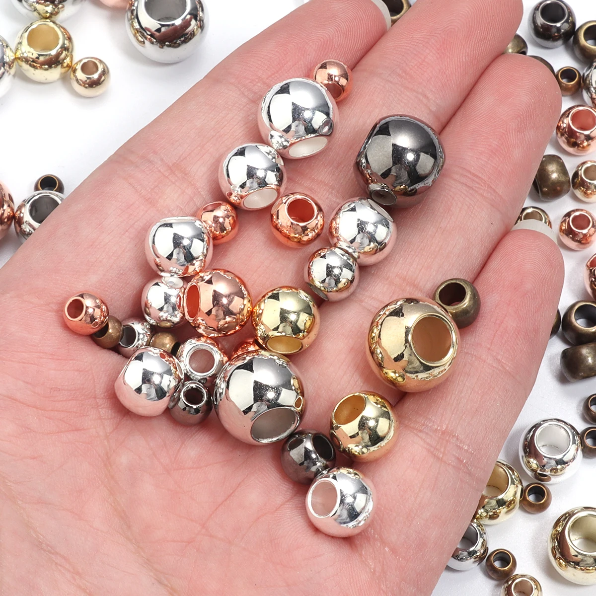 Spacer Beads Louleur Big Hole Beads CCB Beads Spacer Spacer Loose For Diy Jewelry Making Accessories Charms Wholesal