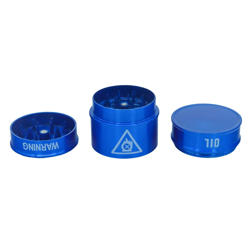 40mm Garbage Bin Shaped Three-layer Metal Herb Grinder Manual Grinder Tool