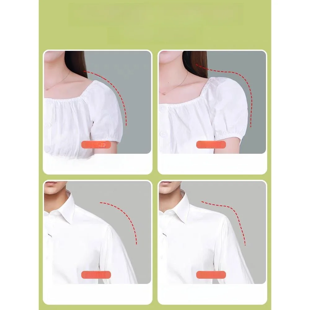 보이지 않는 실리콘 어깨 패드 두꺼운 남성 코트 슬라우치 숄더 심리스 와이드 페이크 어깨 패드 유니섹스 코트 행거