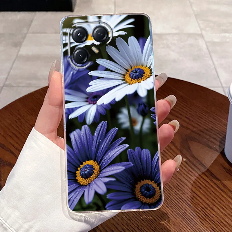 Aesthetic Luxury Soft Silicone Transparent TPU Phone Case Back Cover