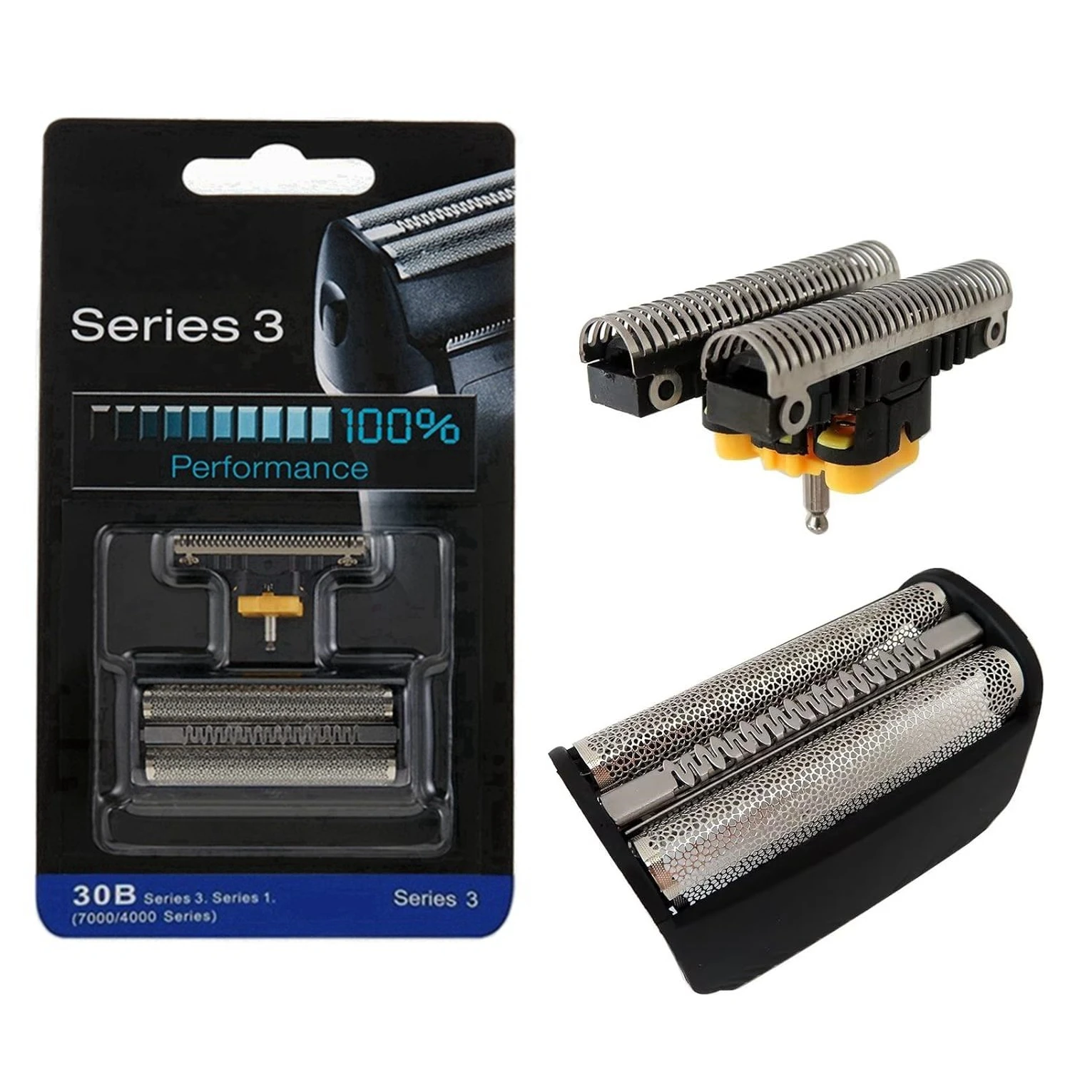 Replacement head Foil & Cutter 30B For Braun Series 7000,4000,5000 Electric Razor 4735,4736,4737,4747,4775,4835,7570,7680