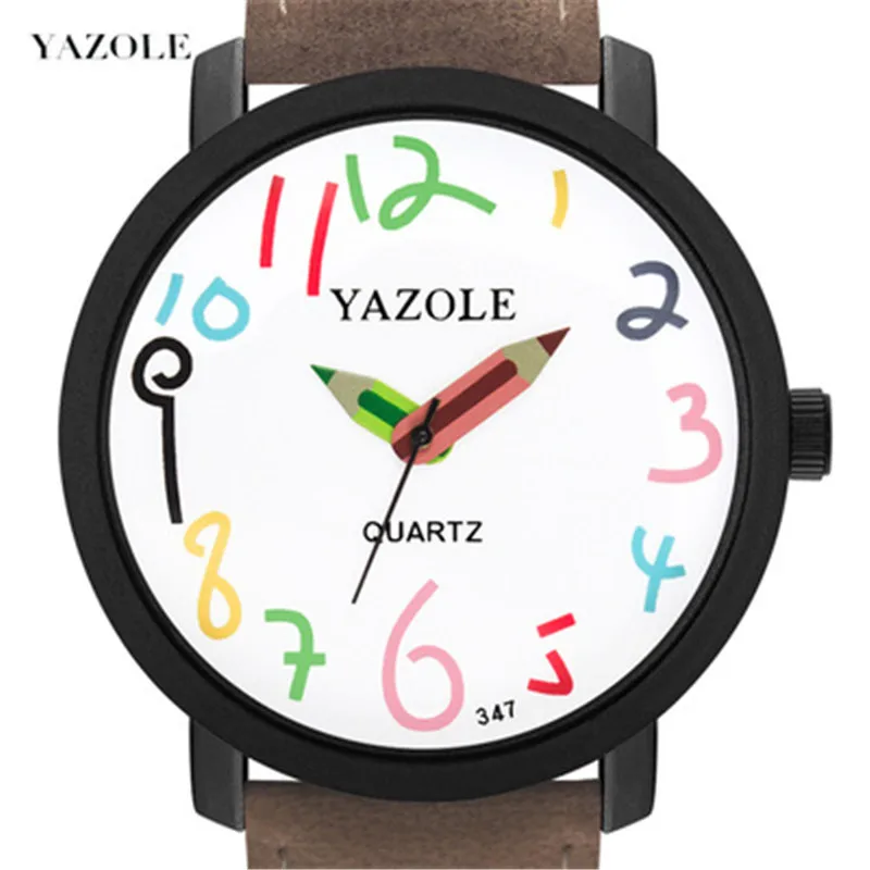 

Fashion Simple Ladies Wristwatch 2023 Colorful Dial Quart Watch For Women Women's Bracelets Leather Strap Montre Femme Relogios