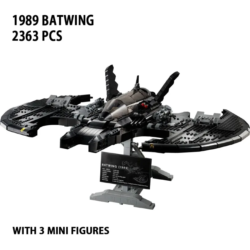 

Super Heros Series 1989 Batwing Building Blocks Bricks Compatible 76161 Education Birthday Christmas Gift Toys