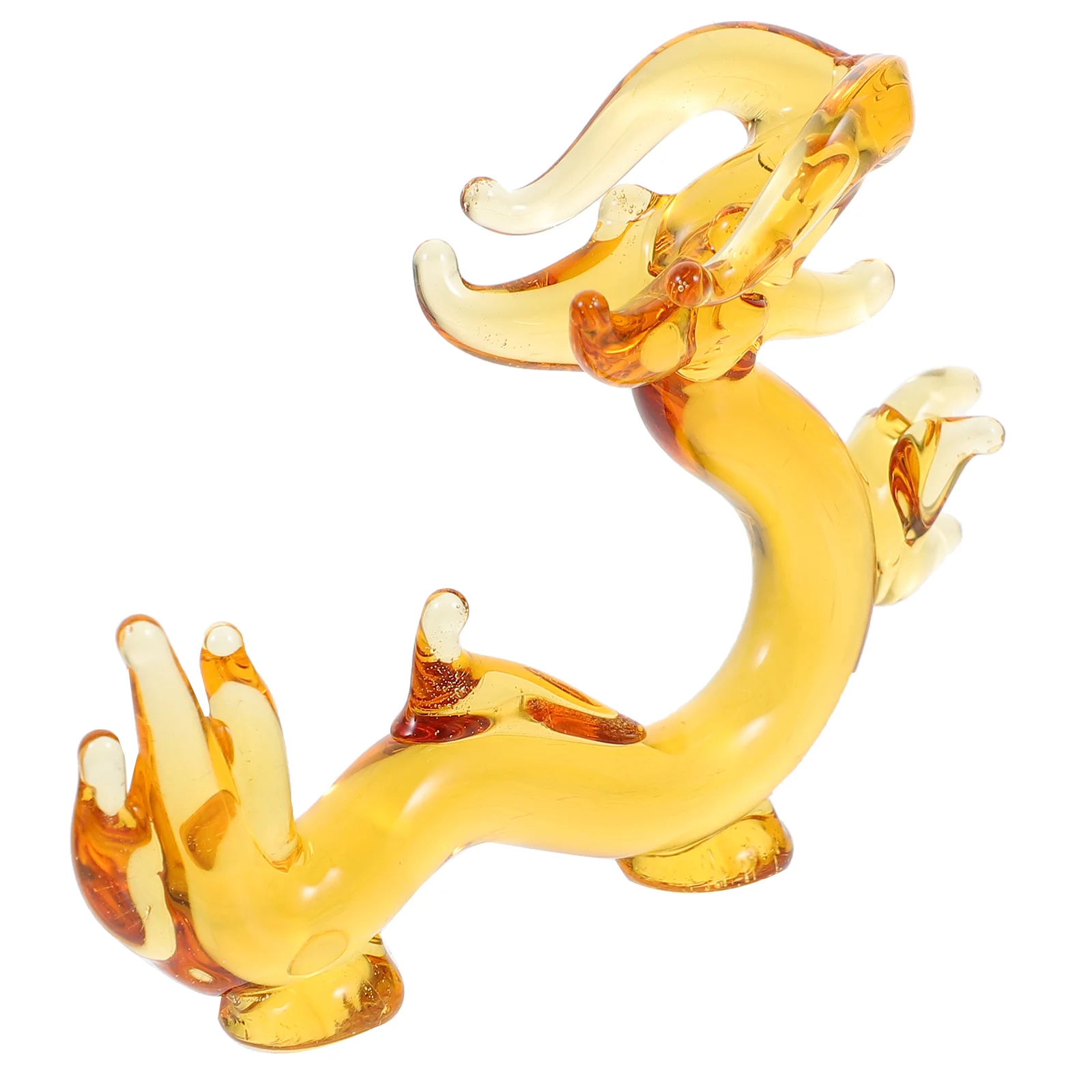 

Crystal Dragon Statue Hand Blown Glass Dragon Figurines Chinese Dragon Decoration