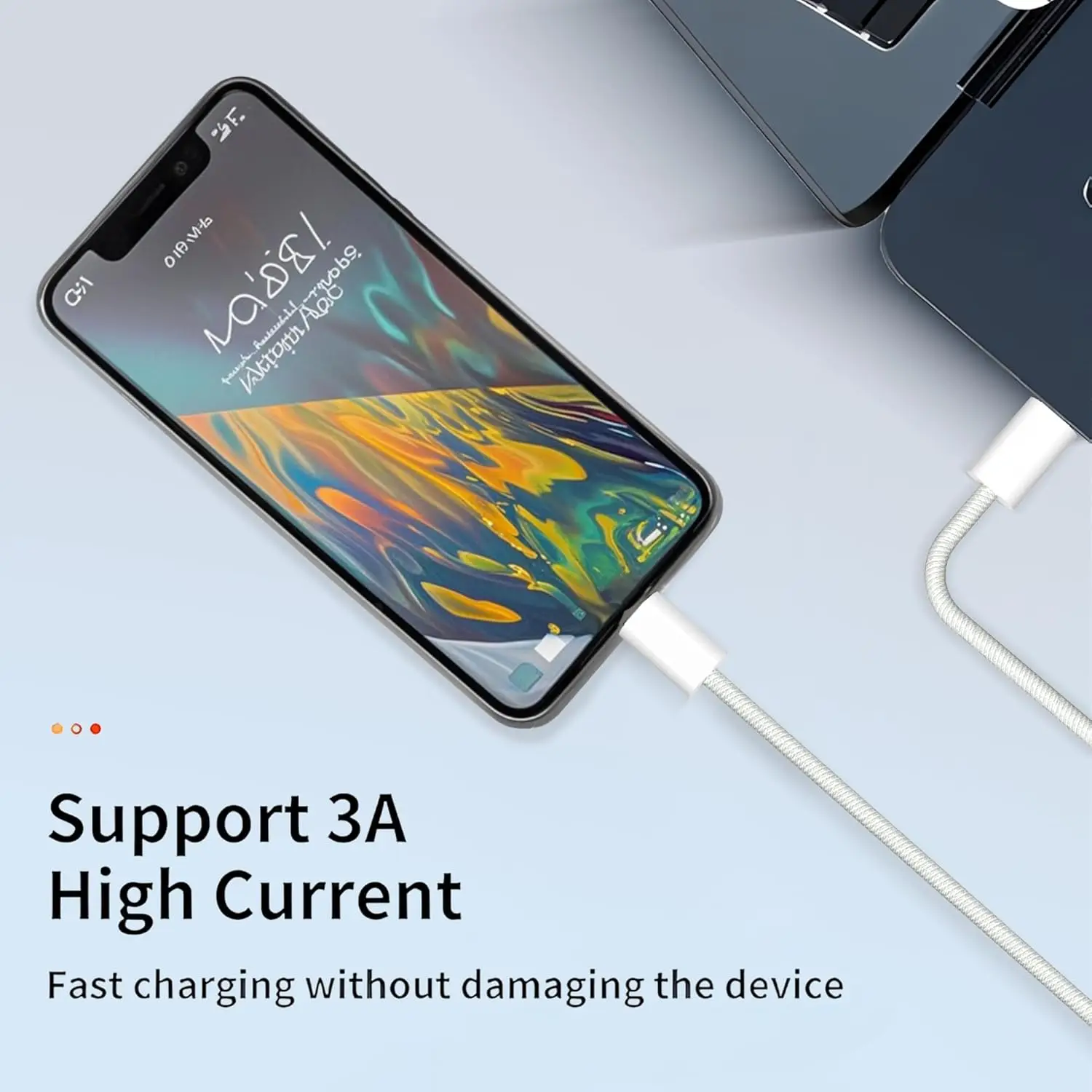 2팩 USB C to C 충전 케이블, 60W 타입 C to C 고속 충전 케이블 코드 애플 아이폰 17 프로 맥스/17 에어/16 프로 맥스/16용