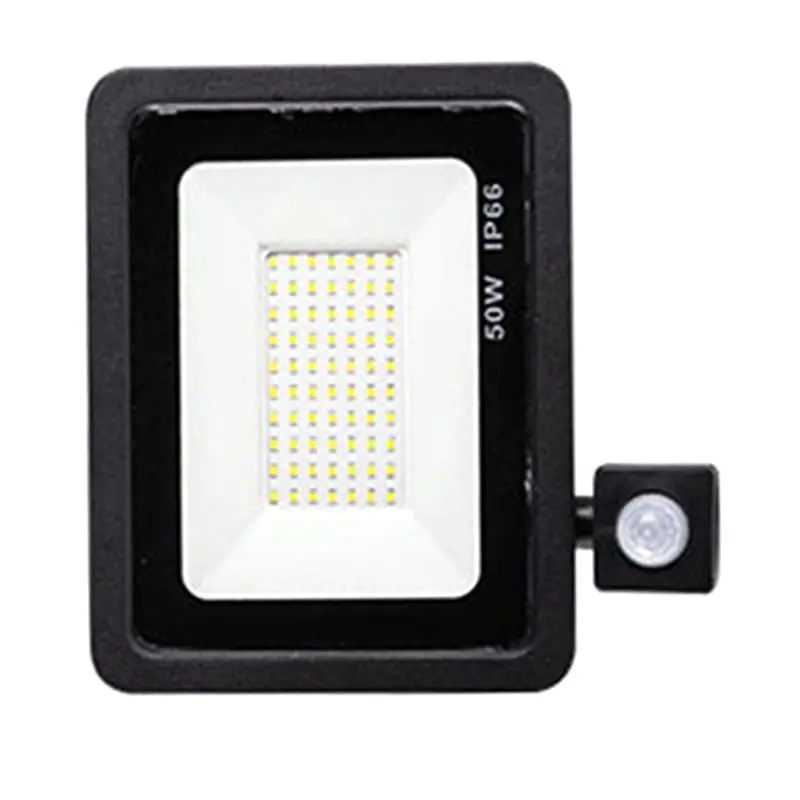 ABNM 보안등 야외 모션 센서 LED PIR 투광등 IP66 방수 외부 벽등 정원 출입구 50W