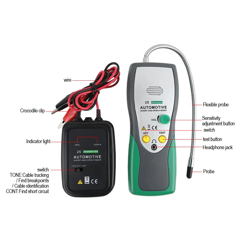 DUOYI DY25 Automotive Short Open Circuit Finder Tester Car