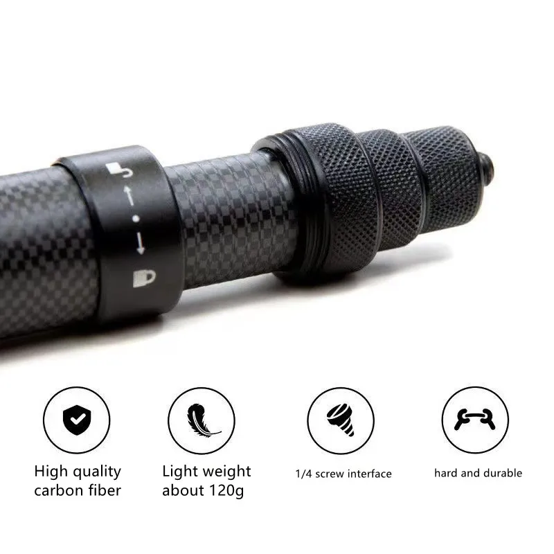 탄소 섬유 셀카봉 텔레스코픽 모노포드 홀더, 고프로, AKASO, DJI 포켓, 포켓 2, insta360, SJCAM 액션 카메라용, 1.5M, 3M