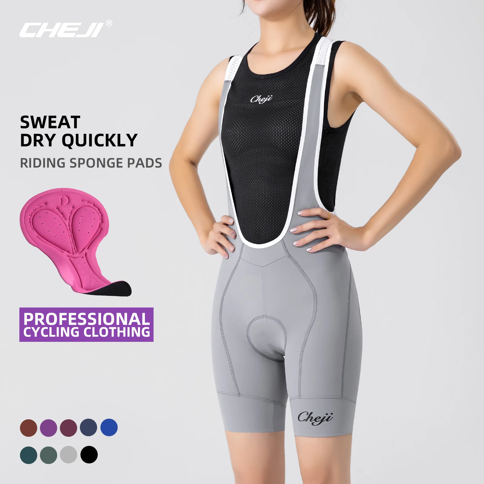 CHEJI Cycling Bib Shorts Pants Women's Bib Shorts Bicycle Bike Sport Cycling Clothing Equipment Cuissard Cyclisme cycling bib shorts cycling shorts cycling pants