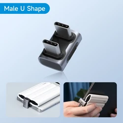 Hagibis 240W 8K USB-C to USB-C 90-Degree Adapter (Male U shape)