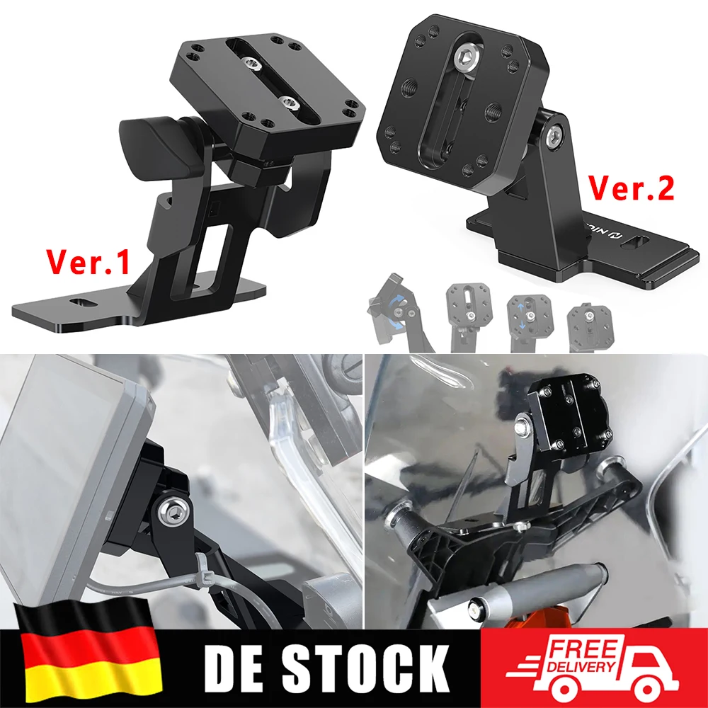 NICECNC Staffa di montaggio per supporto navigatore GPS per moto per ...
