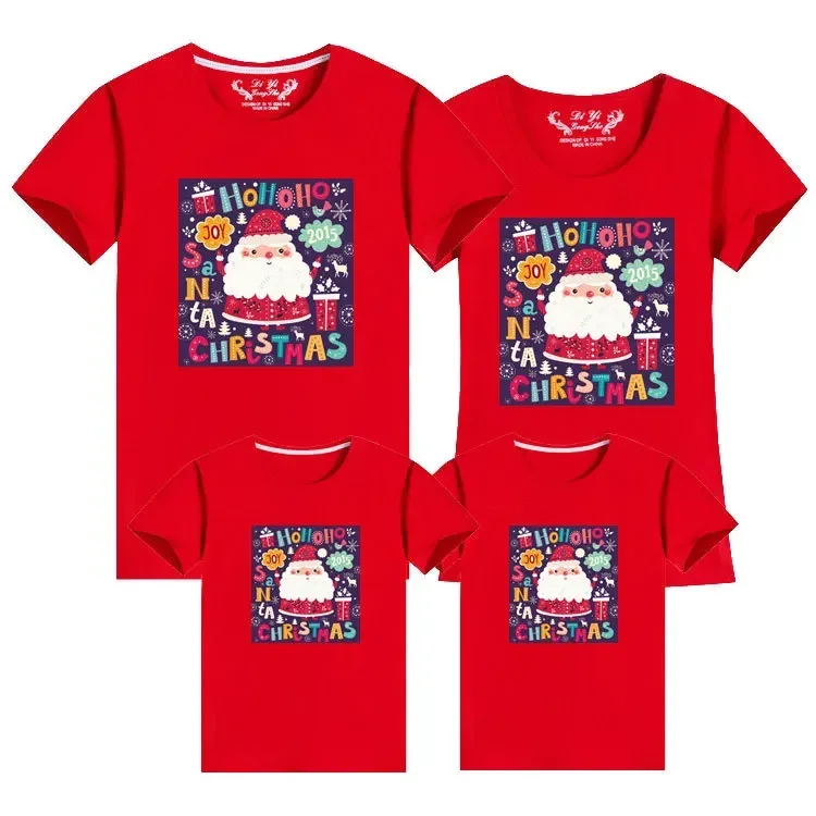 Camisetas de fiesta de Navidad, regalo familiar, camisas familiares de ciervos de Navidad, trajes a juego, estampado de primera Navidad, camisetas para papá, mamá y bebé, ropa familiar