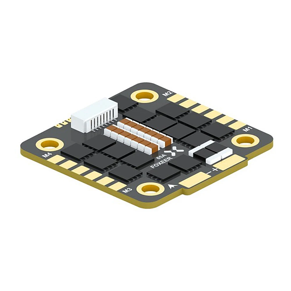 FOXEER Reaper F4 128K 65A ESC BLHeli32 4in1 3-8S Lipo 입력 신호 DShot 150/ 300/ 600/ 1200/ MultiShot/OneShot RC FPV 드론용
