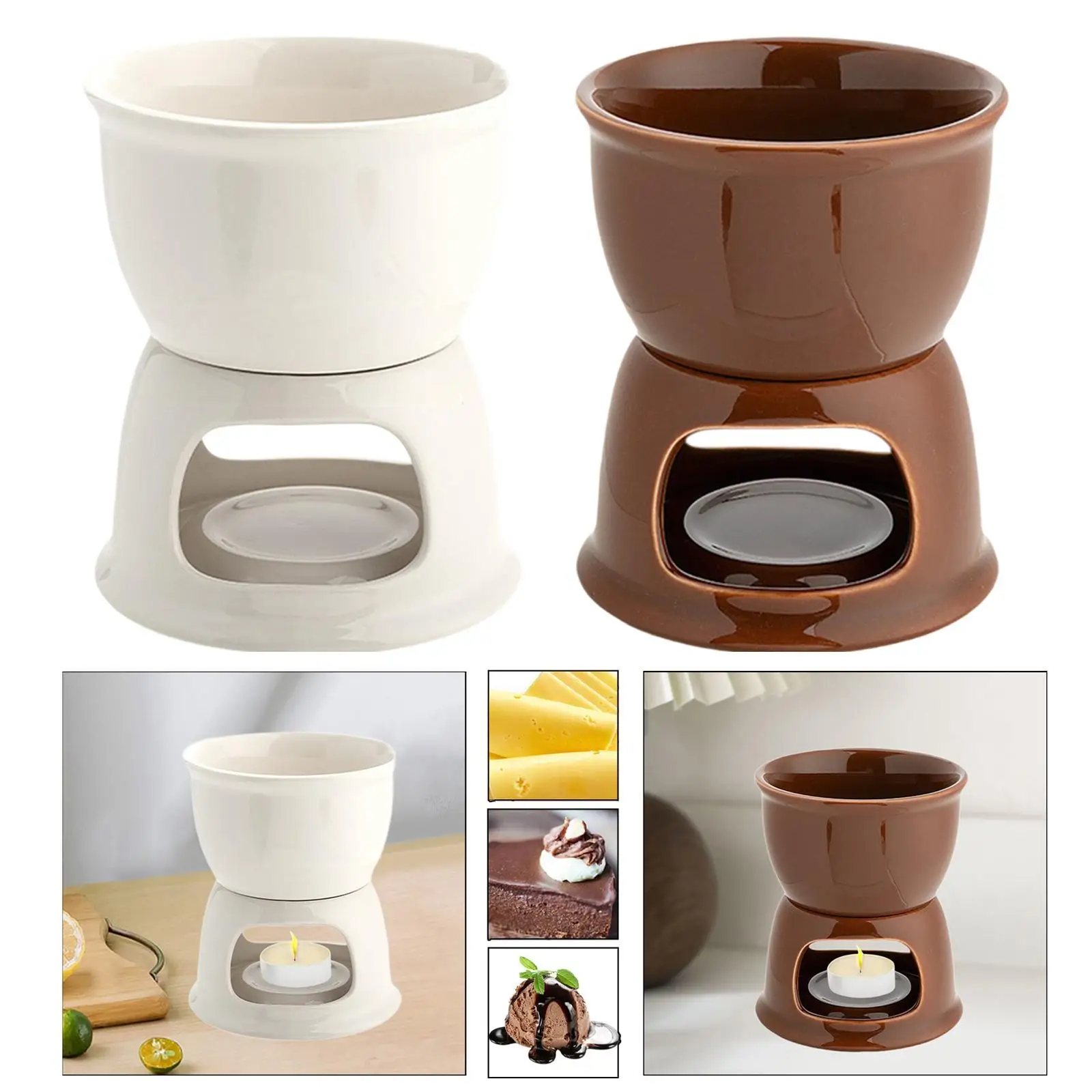 Chocolate Fondue Pot Cookware Cheese Fondue Pot for Anniversary Home Party