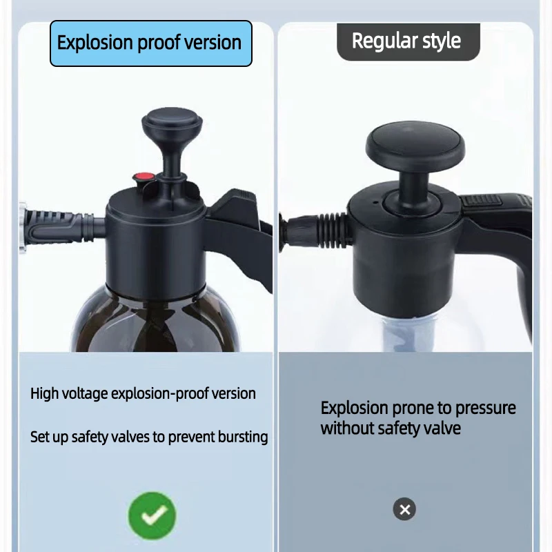 1 PC Pneumatic Foam Spray Can for Car Washing Hand Pressure Spray Kettle Fan Shaped Kettle Anti Corrosion Thickening spray bottle,foam cannon,car washer