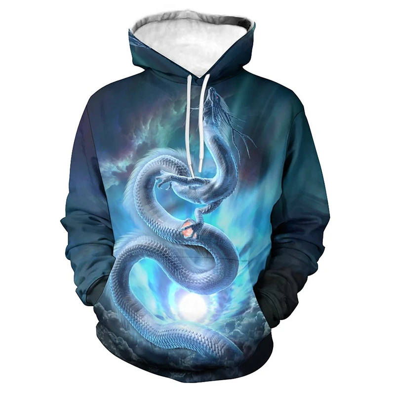 

Autumn New Pullover Dragon Cartoon 3D Print Hoodies Men Women Children Harajuku Casual Swearshirts Tops Fashion Horror Clothing