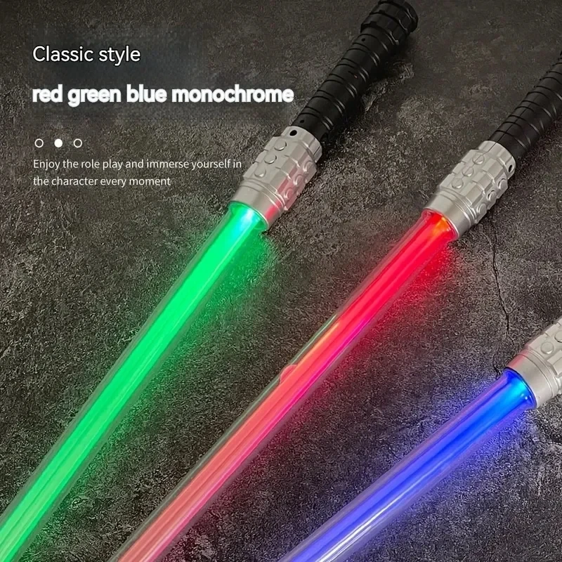 

Laser Sword Star Retractable Lightsaber for Kids with Sound&Light, Parent-Child Interactive Toy Red Blue Green Glow Stick Sword