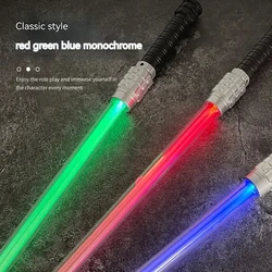 Laser Sword Star Retractable Lightsaber for Kids with Sound&Light, Parent-Child Interactive Toy Red Blue Green Glow Stick Sword