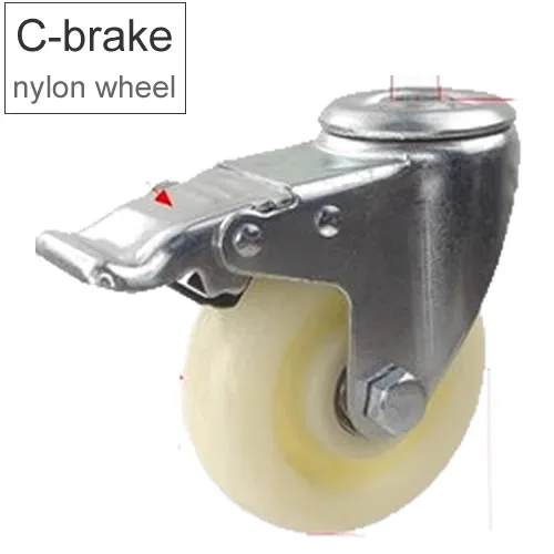 Ruota Con Foro Per Bulloni In Gomma Da 100 Mm Con Bullone, Ruota - Foto 13