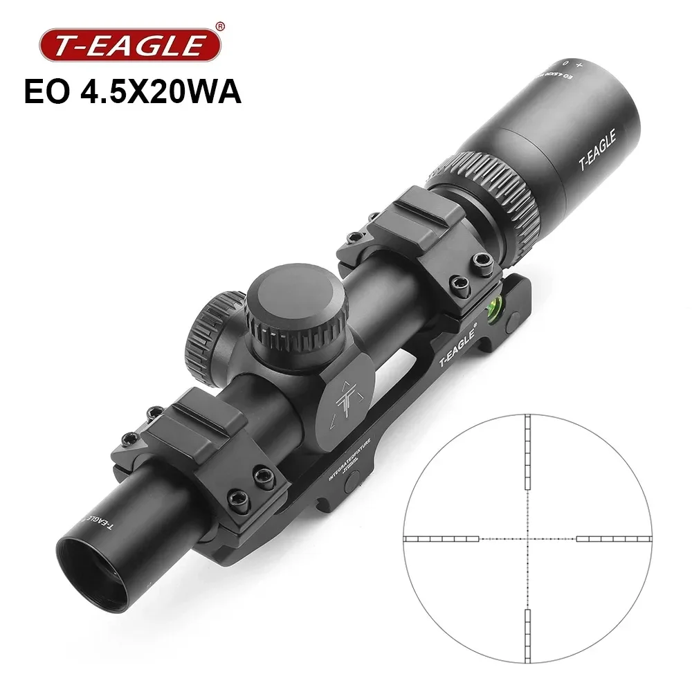 

EO 4.5X20WA Rifle Scope HK Reticle Airsoft Tactical Riflescope Outdoor Sport Hunting Airgun Optical Sight With Mounts