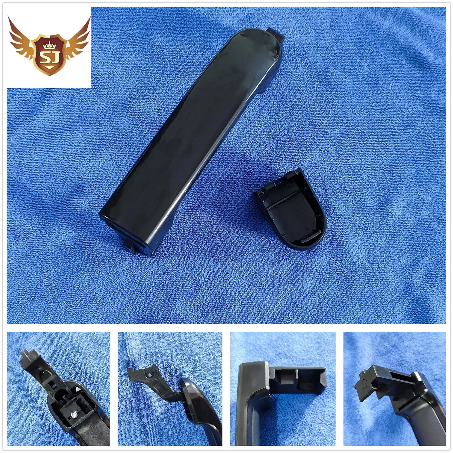 Nissan Tiida용 외부 도어 핸들, 부드러운 검정색, 전면 왼쪽 및 오른쪽, 2004, 2005, 2006, 2011