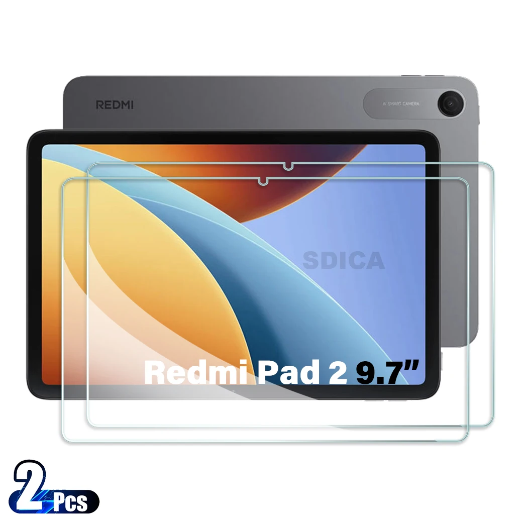 2-Pack Tempered Glass Screen Protectors for 9.7-inch Tablet - Anti-Scratch HD Film