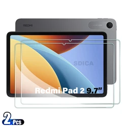 2 - Pack Tempered Glass Screen Protectors for 9.7 - inch Tablet - Anti - Scratch HD Film (2PCS - Redmi Pad 2 9.7)