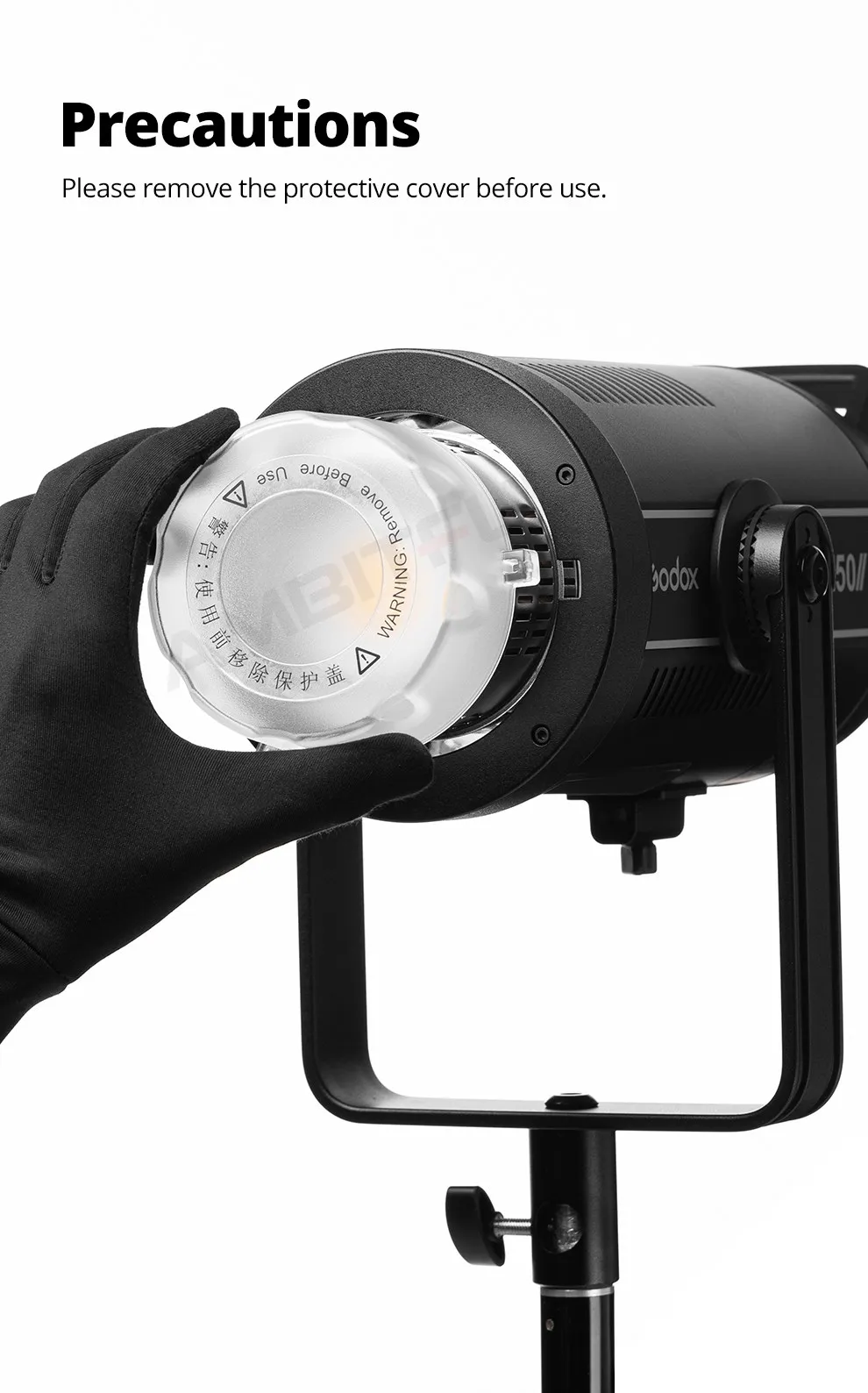 Glass Cover Protector Cap for  NiceFoto Jinbei Bowens Mount SL/FV/FL/UL/SZ Serie